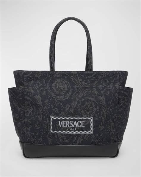 versace diapers|versace jacquard tote bag.